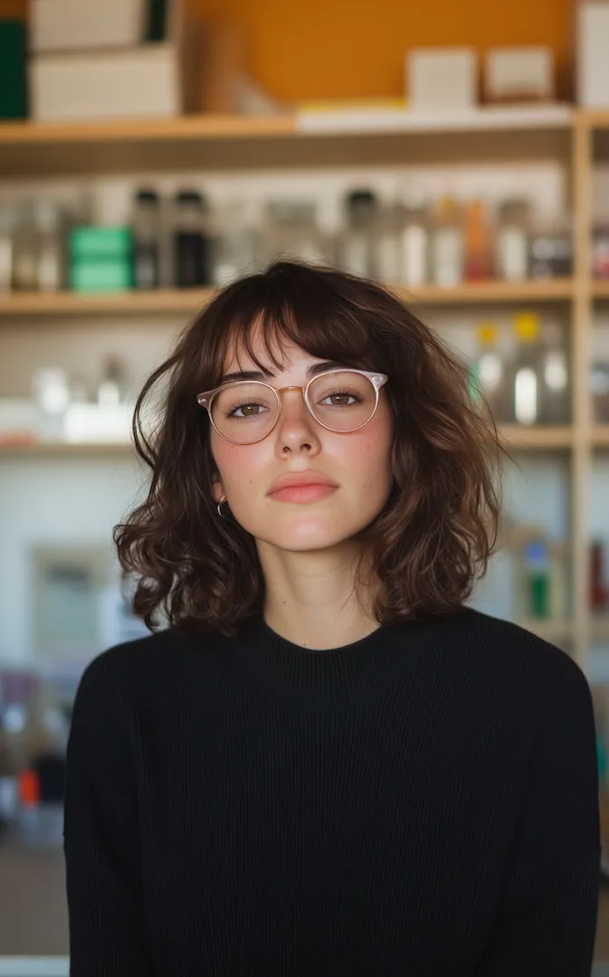 Portrait of Elena Glock, IT Director at a financial institution.