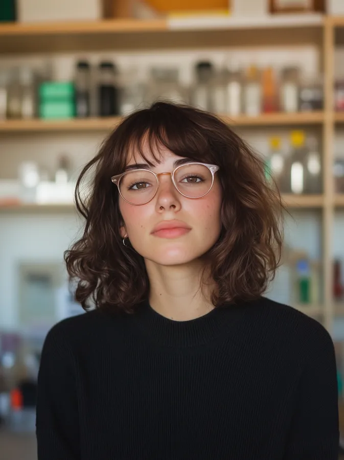 Portrait of Elena Glock, IT Director at a financial institution.